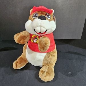 Buc-ee's Bucee Beaver Plush 12" Mascot with Shirt Cap Bucees Stuffed Animal